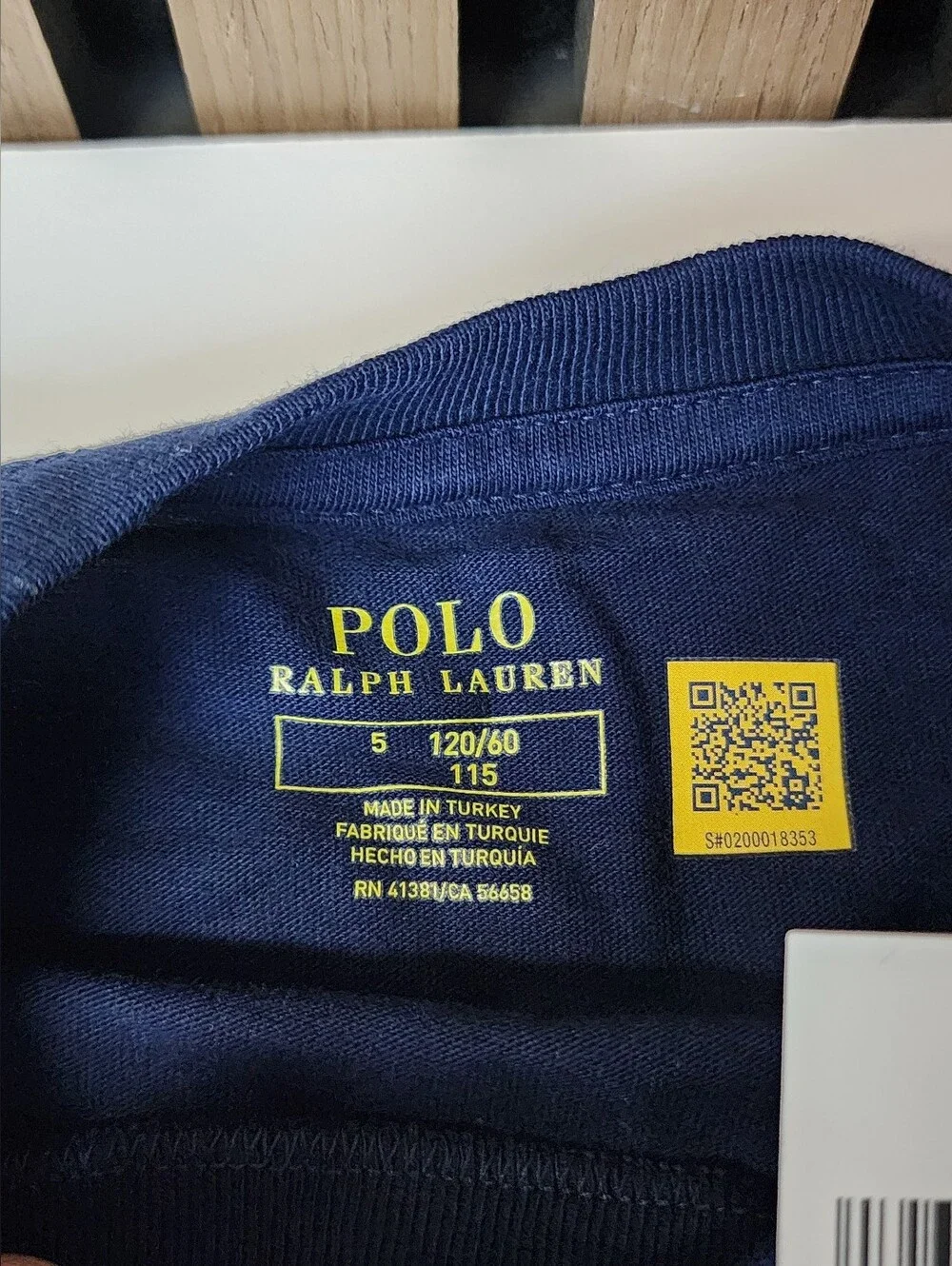 NWT Polo Ralph Lauren Graphic 1992 Long sleeve Shirt Kids Size 5